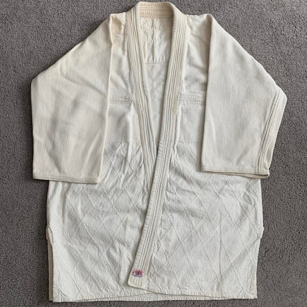 1940s Sashiko Kodokan Tokaido Denim Kimono Japanese Made